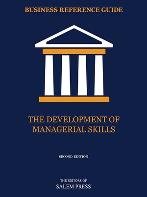 cover image of The Development of Managerial Skills